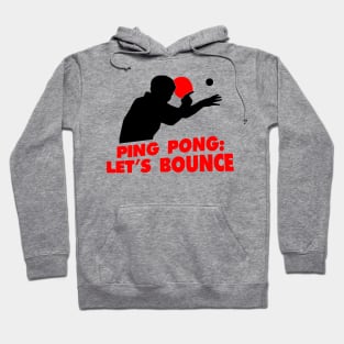 Ping Pong Let's Bounce (red) Hoodie